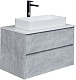 Grossman Мебель для ванной Эдванс 80 GR-3031 подвесная цемент светлый – фотография-15